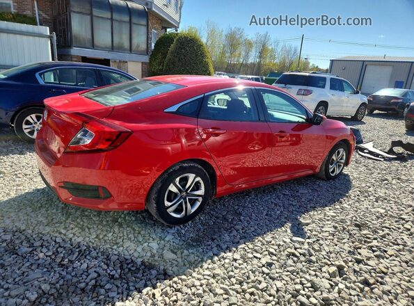 2HGFC2F59HH576047 2017 HONDA CIVIC Red Задня права чверть