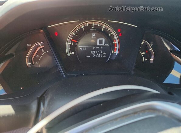 2HGFC2F59HH576047 2017 HONDA CIVIC Red Вид щитка приладів
