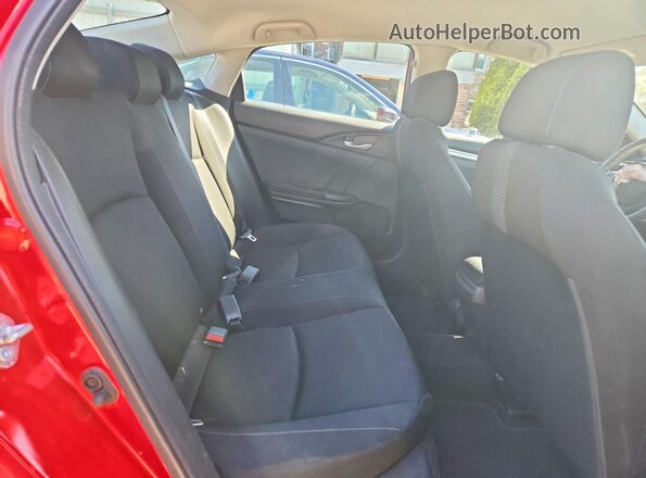 2HGFC2F59HH576047 2017 HONDA CIVIC Red Вид задніх сидінь