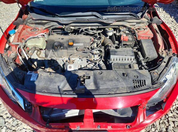 2HGFC2F59HH576047 2017 HONDA CIVIC Red Вид задньої частини салону