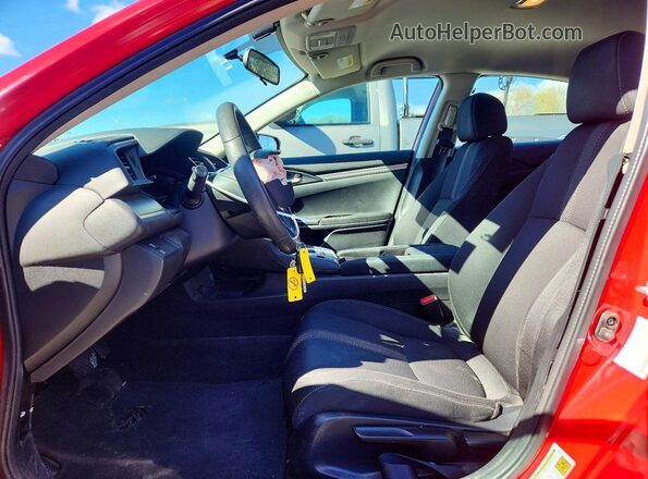 2HGFC2F59HH576047 2017 HONDA CIVIC Red Вид салону спереду