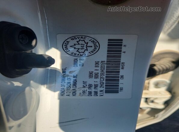 2HGFC2F59JH020178 2018 HONDA CIVIC White Engine compartment view
