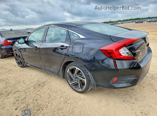 2HGFC2F59JH505016 2018 HONDA CIVIC Black უკანა მარცხენა