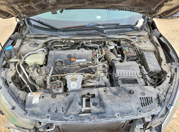 2HGFC2F59JH505016 2018 HONDA CIVIC Black უკანა სალონის ხედი