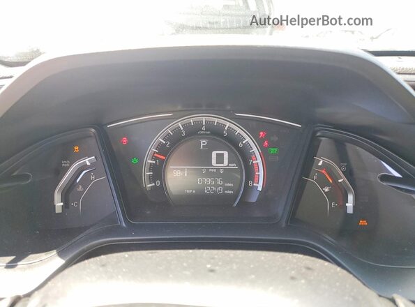 2HGFC2F59JH582565 2018 HONDA CIVIC Silver Vista del cuadro de instrumentos