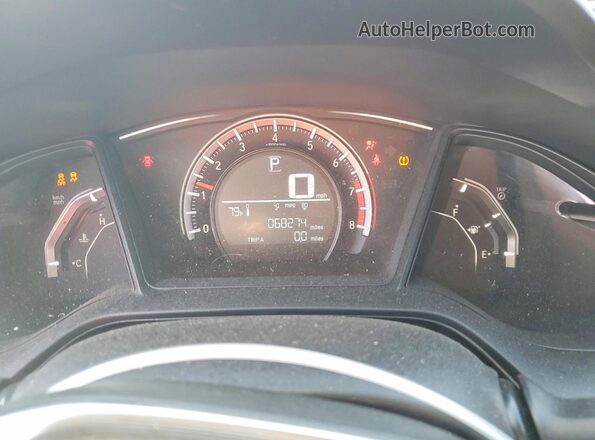 2HGFC2F5XGH526711 2016 HONDA CIVIC Red Widok zestawu wskaźników
