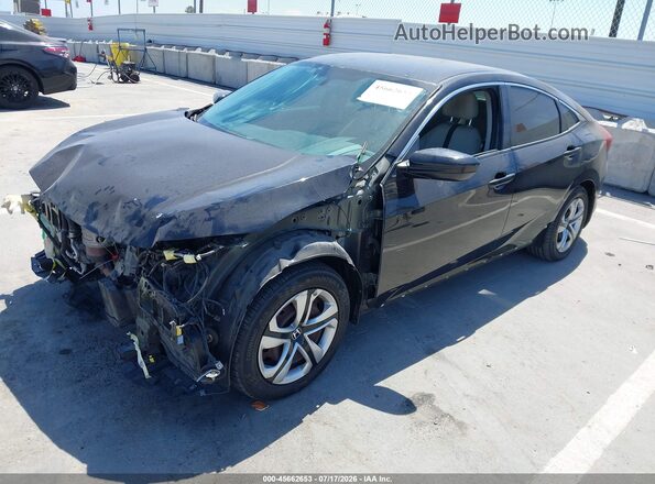 2HGFC2F5XGH544903 2016 HONDA CIVIC Black Przód lewy