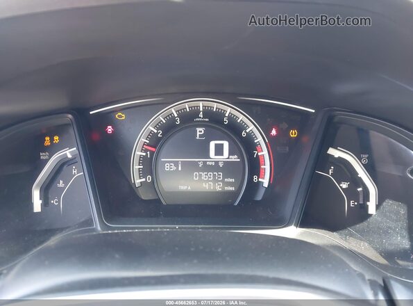 2HGFC2F5XGH544903 2016 HONDA CIVIC Black Widok tylnych siedzeń