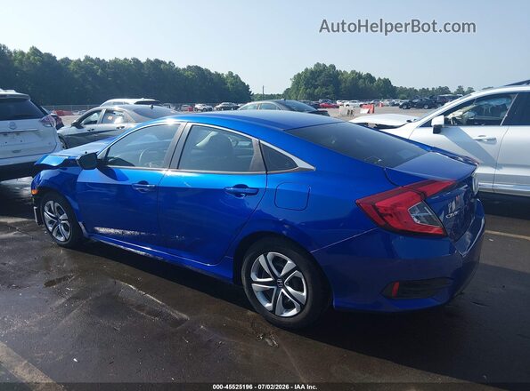 2HGFC2F5XGH565783 2016 HONDA CIVIC Blue Задня ліва чверть