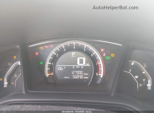 2HGFC2F5XGH565783 2016 HONDA CIVIC Blue Вид задніх сидінь