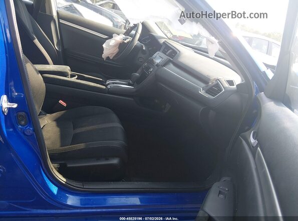 2HGFC2F5XGH565783 2016 HONDA CIVIC Blue Вид салону спереду
