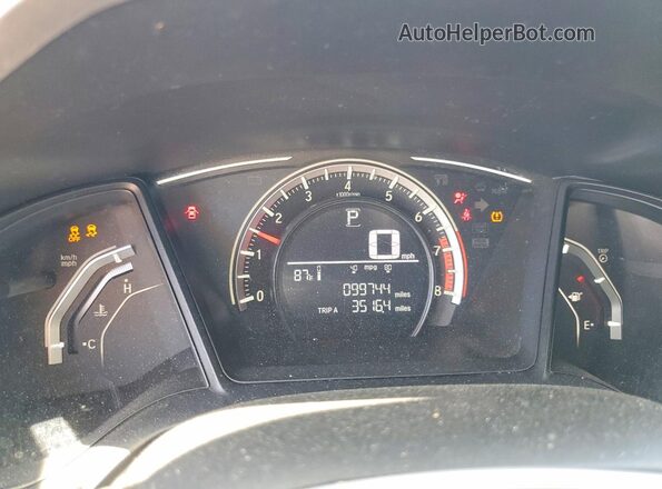 2HGFC2F5XHH514768 2017 HONDA CIVIC Black Vista del cuadro de instrumentos