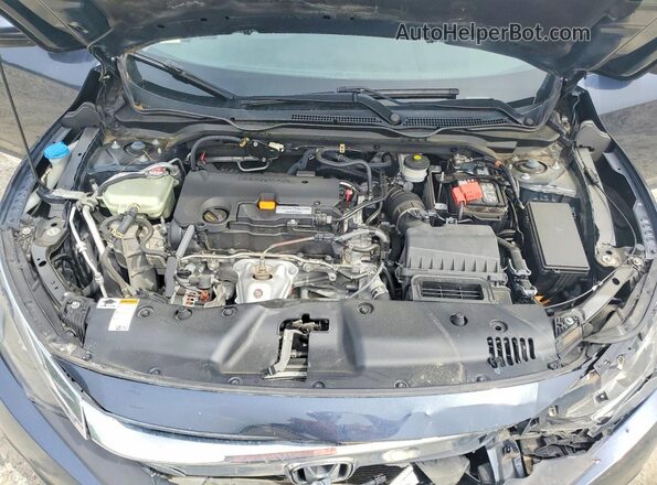 2HGFC2F5XHH523552 2017 HONDA CIVIC Синий Вид задней части салона