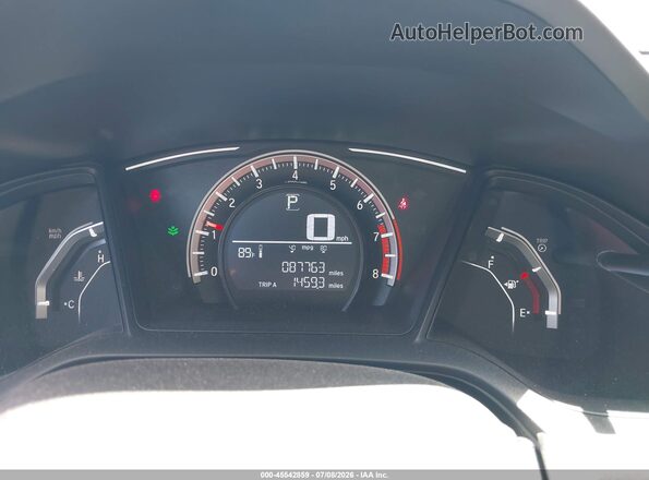 2HGFC2F5XHH524233 2017 HONDA CIVIC Серый Вид задних сидений