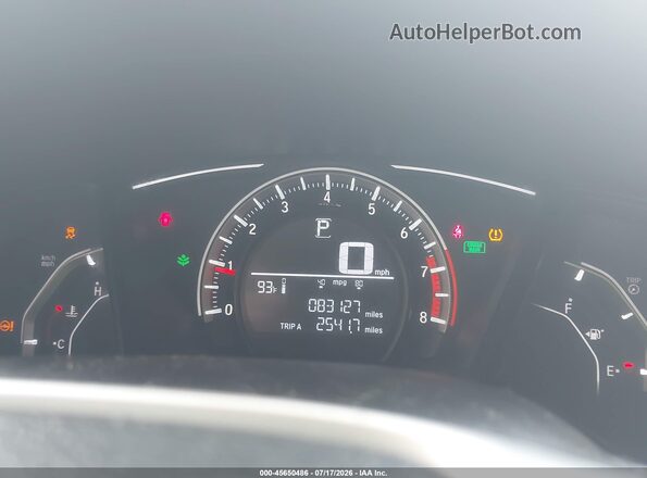 2HGFC2F5XHH536933 2017 HONDA CIVIC Красный Вид задних сидений