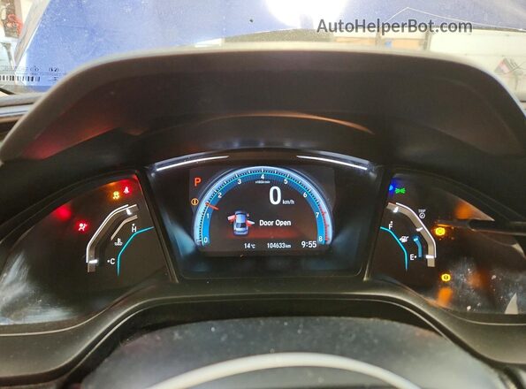 2HGFC2F5XJH035515 2018 HONDA CIVIC Blue ხელსაწყოთა პანელის ხედი