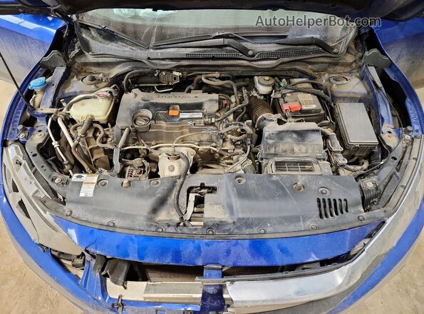 2HGFC2F5XJH035515 2018 HONDA CIVIC Blue უკანა სალონის ხედი