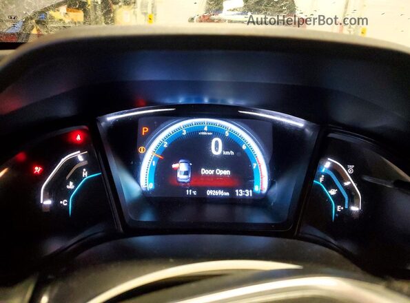 2HGFC2F5XJH038009 2018 HONDA CIVIC Gray Vista del cuadro de instrumentos