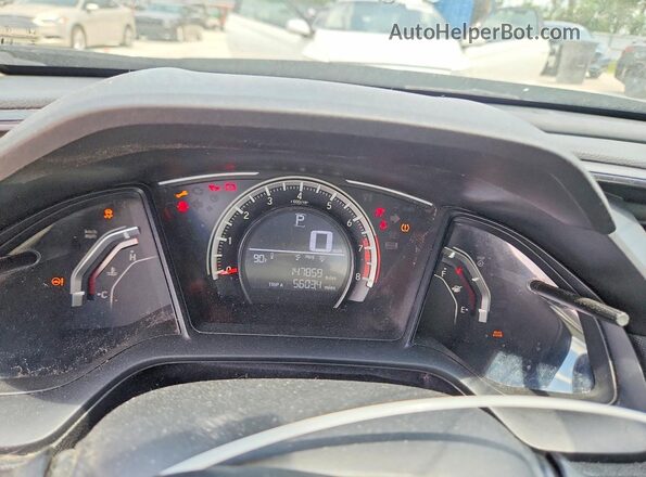 2HGFC2F5XJH512007 2018 HONDA CIVIC Black Vista del cuadro de instrumentos