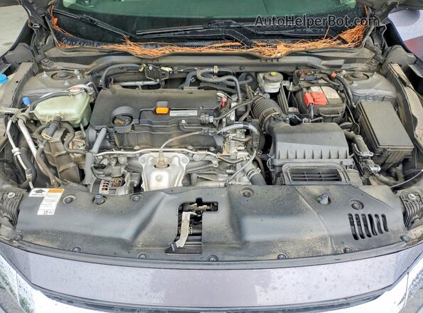 2HGFC2F5XJH553396 2018 HONDA CIVIC Charcoal Rear interior view