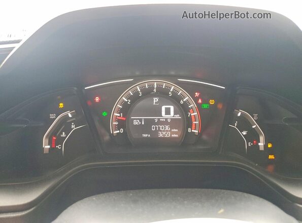 2HGFC2F5XJH553396 2018 HONDA CIVIC Charcoal Instrument cluster view