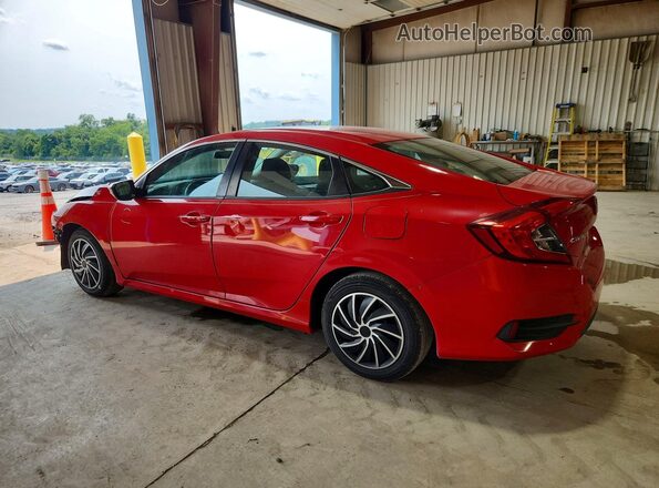 2HGFC2F5XJH556993 2018 HONDA CIVIC Red Հետևի ձախ
