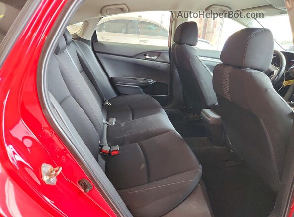 2HGFC2F5XJH556993 2018 HONDA CIVIC Red Հետևի նստատեղերի տեսք