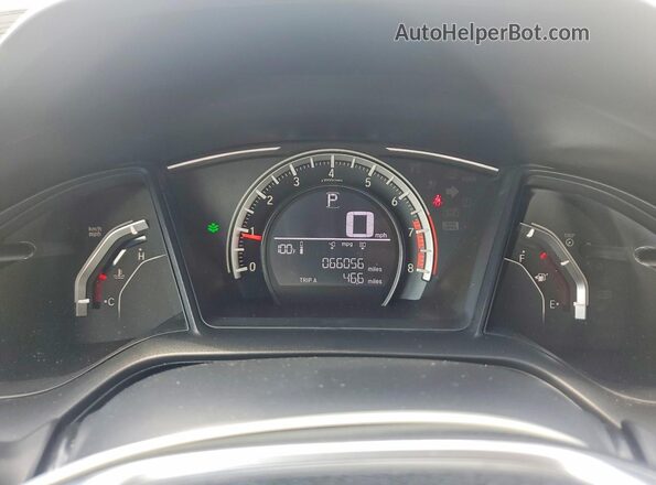 2HGFC2F5XJH557612 2018 HONDA CIVIC Silver Vista del cuadro de instrumentos