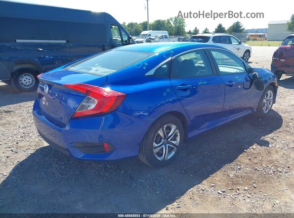 2HGFC2F5XJH558923 2018 HONDA CIVIC Blue უკანა მარჯვენა