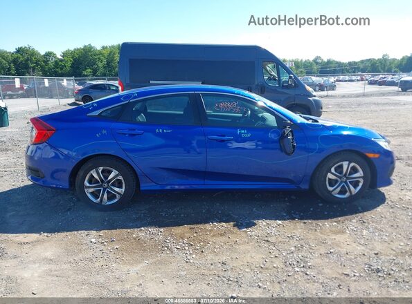 2HGFC2F5XJH558923 2018 HONDA CIVIC Blue უკანა სალონის ხედი