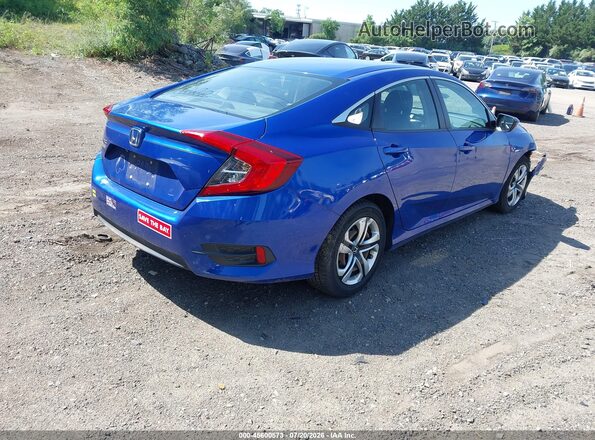 2HGFC2F5XJH563345 2018 HONDA CIVIC Синий Задняя правая четверть