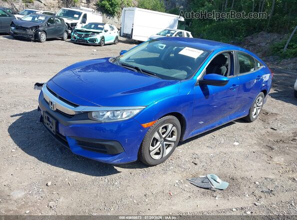 2HGFC2F5XJH563345 2018 HONDA CIVIC Синий Передняя левая четверть