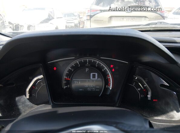2HGFC2F5XJH594563 2018 HONDA CIVIC Gray უკანა სავარძლების ხედი