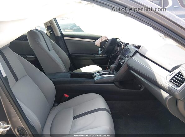 2HGFC2F5XJH594563 2018 HONDA CIVIC Gray წინა სალონის ხედი