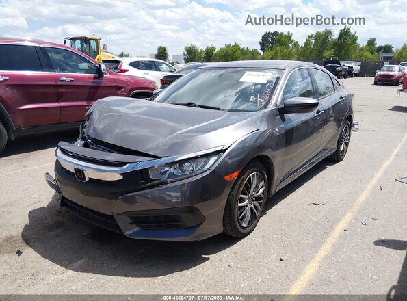 2HGFC2F5XJH594563 2018 HONDA CIVIC Gray წინა მარცხენა ხედი სამი მეოთხედიდან