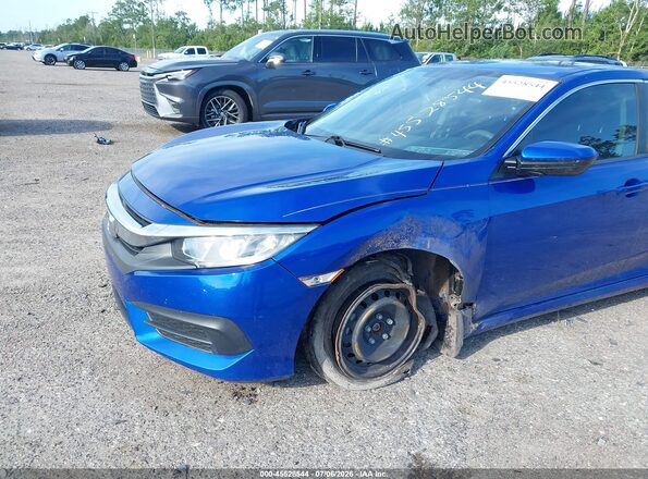2HGFC2F5XJH604055 2018 HONDA CIVIC Blue Вид спереду