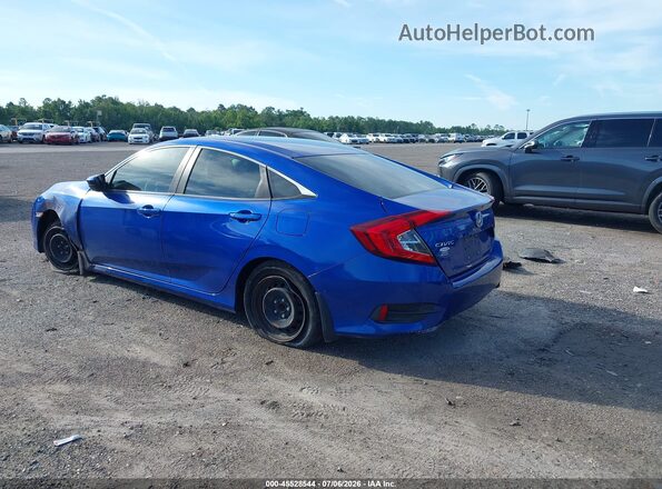 2HGFC2F5XJH604055 2018 HONDA CIVIC Blue Задня ліва чверть