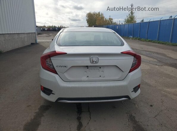2HGFC2F5XKH037167 2019 HONDA CIVIC White უკანა ხედი