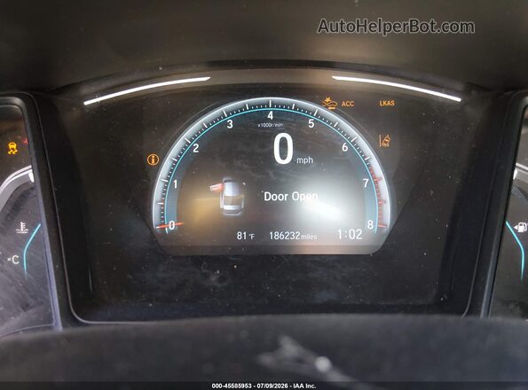 2HGFC2F60HH546055 2017 HONDA CIVIC Blue Rear seats view