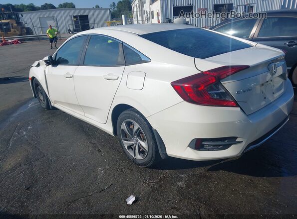 2HGFC2F60KH507408 2019 HONDA CIVIC White Trasero izquierdo
