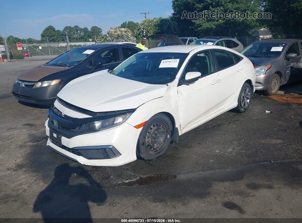 2HGFC2F60KH507408 2019 HONDA CIVIC White Vista tres cuartos delantera izquierda