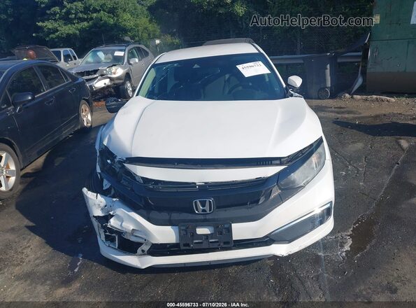 2HGFC2F60KH507408 2019 HONDA CIVIC White Vista del cuadro de instrumentos