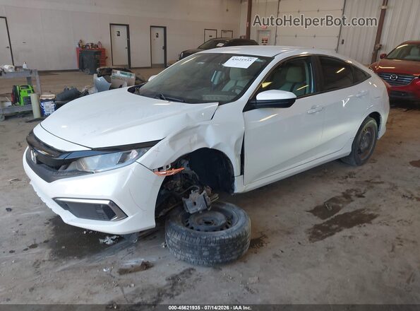 2HGFC2F60KH583453 2019 HONDA CIVIC Белый Передняя левая четверть