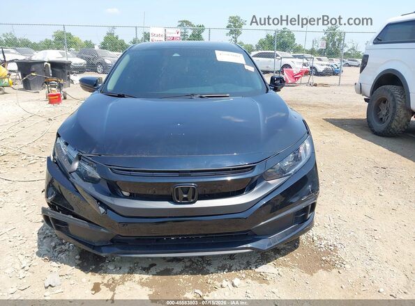 2HGFC2F60KH599989 2019 HONDA CIVIC Black Вид щитка приладів