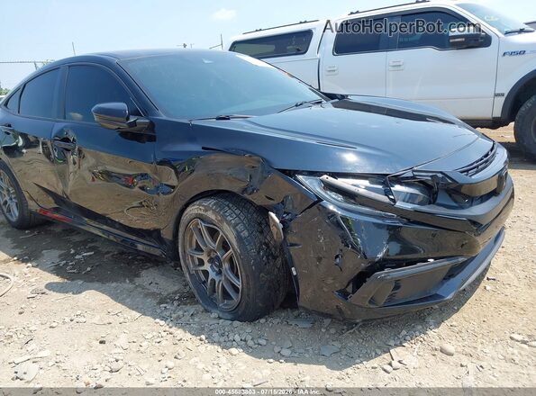 2HGFC2F60KH599989 2019 HONDA CIVIC Black Вид спереду