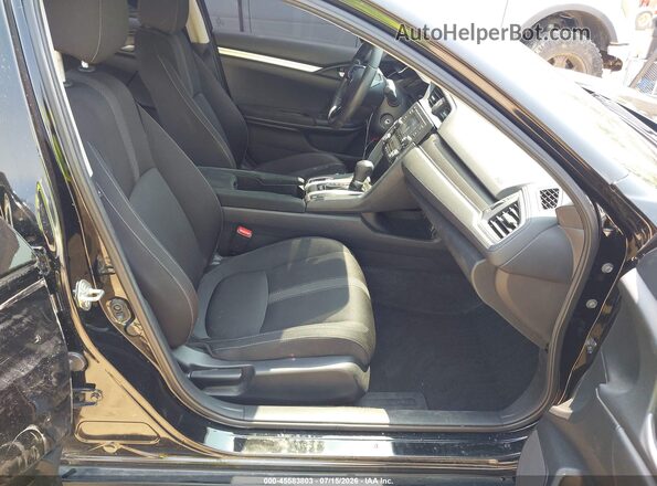 2HGFC2F60KH599989 2019 HONDA CIVIC Black Вид салону спереду