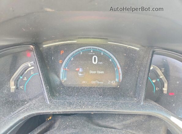 2HGFC2F60LH517373 2020 HONDA CIVIC Gray Instrument cluster view
