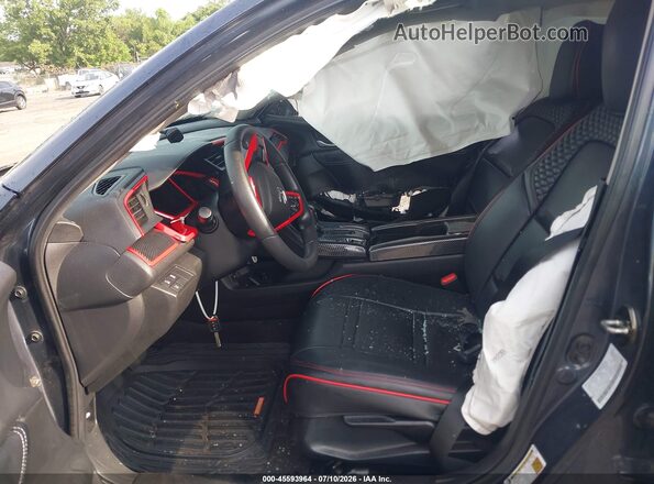 2HGFC2F60LH559882 2020 HONDA CIVIC Gray წინა სალონის ხედი