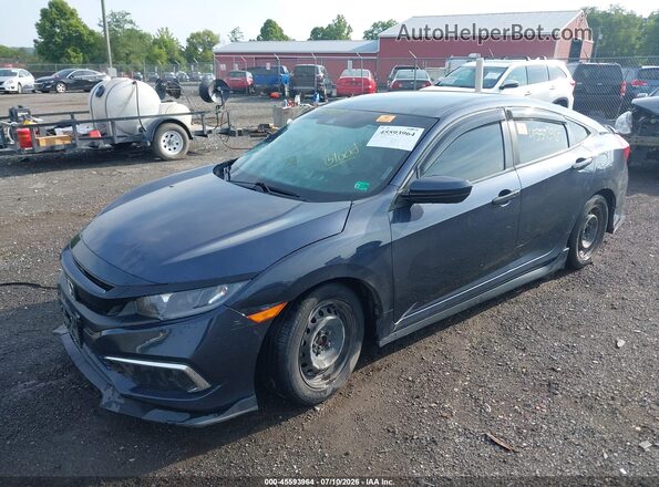 2HGFC2F60LH559882 2020 HONDA CIVIC Gray წინა მარცხენა ხედი სამი მეოთხედიდან