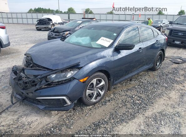 2HGFC2F60MH532084 2021 HONDA CIVIC Blue წინა მარცხენა ხედი სამი მეოთხედიდან